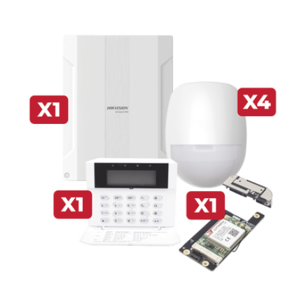 KIT48EP-TPS4G KIT ALARMA CABLEADA HIKVISON